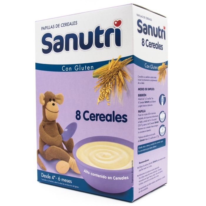 SANUTRI PAPILLA 8 CEREALES  600 G (300 G 2 BOLSAS)