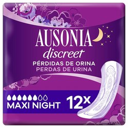 AUSONIA DISCREET MAXI DAY & NIGHT  MAXI 12 U