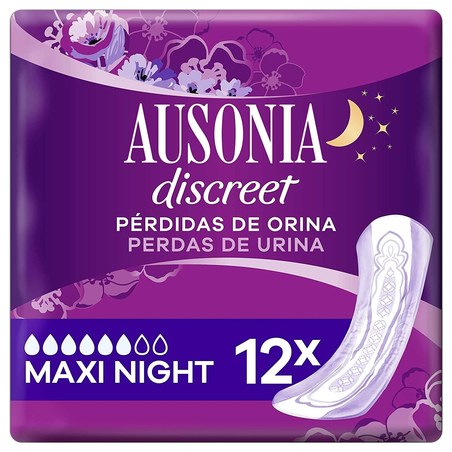 AUSONIA DISCREET MAXI DAY & NIGHT  MAXI 12 U