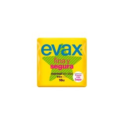 COMPRESAS EVAX FINA Y SEGURA 16 UND.