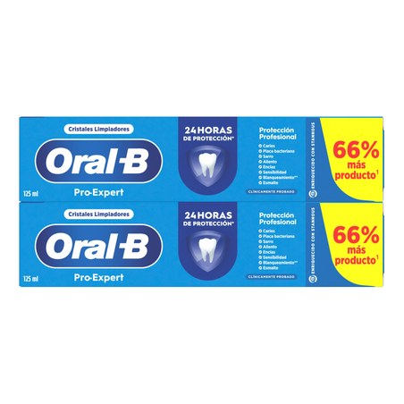 ORAL-B PRO EXPERT PROTECCION PROFESIONAL PASTA DENTIFRICA PACK 125 ML 2 U