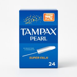 TAMPAX PEARL TAMPON 100%ALGODON  SUPER PLUS 24 U