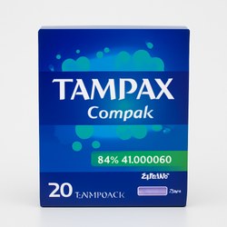TAMPAX COMPAK TAMPON 100%ALGODON  LITES 20 U