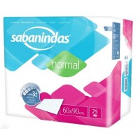 PROTECTOR DE CAMA SABANINDAS ABSORBENTE NORMAL 60 X 90 25 U