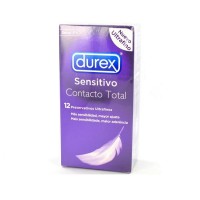 DUREX SENSITIVO CONTACTO TOTAL PRESERVATIVOS 12 U