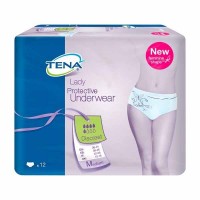 TENA PROTECTIVE UNDERWEAR DISCREET BRAGA ABSORB INC ORINA DIA ANAT T - MED 12 U