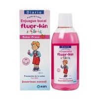 FLUOR KIN INFANTIL ENJUAGUE BUCAL  FRESA 500 ML