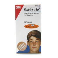 STERI STRIP SUTURA CUTANEA ESTERIL TIRA  75 MM  X 6 MM  3 TIRAS