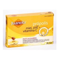 JUANOLA PROPOLIS PASTILLAS LIMON MIEL  24 PASTILLAS